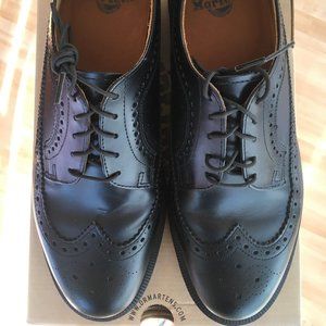 Dr Martens size 11 men Black Brogue wingtip 3989